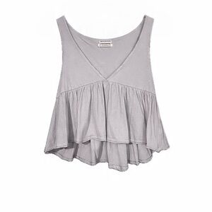 Urban Outfitters Light Gray Flowy Tank Top